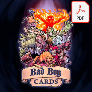 Print N' Play Bad Boy Cards (PDF)